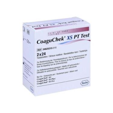 Imagem de Tiras Reagentes Coaguchek Xs PT Caixa 48 Tiras - Roche