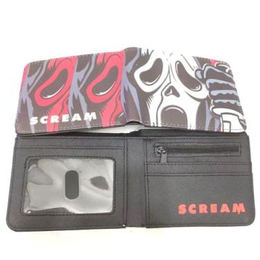 Imagem de Carteira, bolsa de moedas, couro, duas dobras, design de anime de pare