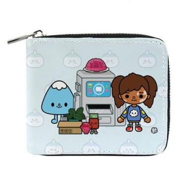 Imagem de Carteira Tocas Boys Anime, bolsa de moedas de couro dobrável, parede c