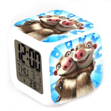 Imagem de Despertador Ices Ages 7 cores com mudança de LED com termômetro - Yiwe