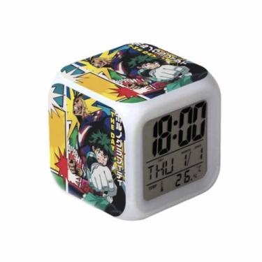 Imagem de Despertador digital LED My Hero Academia Square - yiweisai