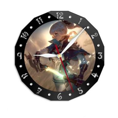 Imagem de Relógio de parede Genshins Impacts Silent Non-Ticking Glass de 15 cm -