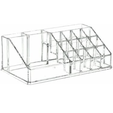 Imagem de Organizador Porta Maquiagem Batom Pincéis Acrílico 911 - Lorben