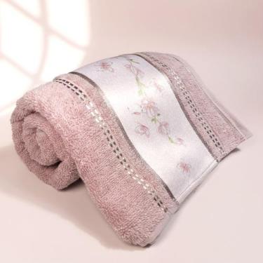 Imagem de Toalha de Banho Infantil Karsten 100% Algodão Barra Com Aplicação de T