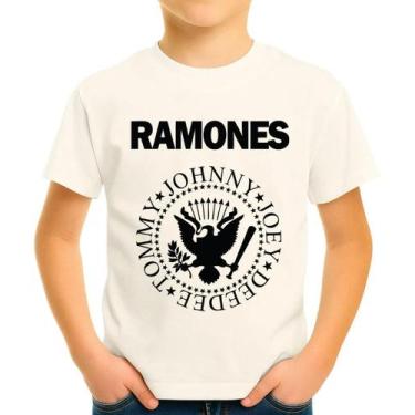 Imagem de Camiseta Camisa Infantil Juvenil Banda de Rock Ramoness MD6 - Casetal,
