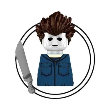 Imagem de Boneco Miniatura De Bloco De Montar Assassinos Palhaços Do Filme De Te