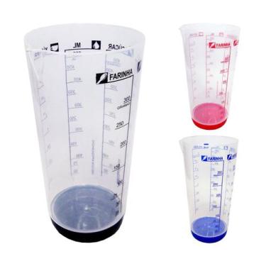 Imagem de Copo Medidor 500ml Com Base De Borracha Antiderrapante - Plasduran