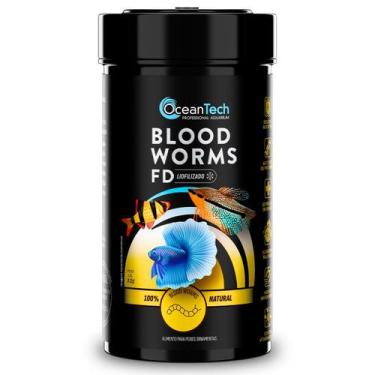 Imagem de Ração Blood Worms FD 12g Liofilizada Ocean Tech Para Peixe