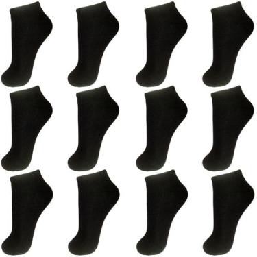 Imagem de Meia Infantil Menino Kit com 12 Pares de Meia Masculino Cano Curto Pre