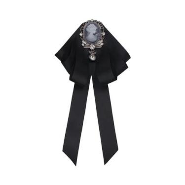 Imagem de Broche De Cristal Estilo Coreano Com Laço Para Mulheres, Alfinetes De 