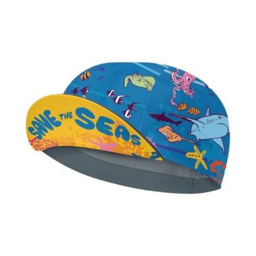 Imagem de Boné De Ciclismo Retrô Vermelho Azul Verde Em Poliéster Respirável De 