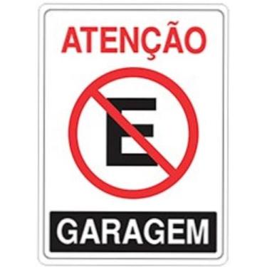 Imagem de Placa de pvc proibido estacionar garagem - ACESSO
