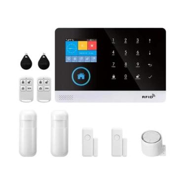 Imagem de Sistema De Alarme Residencial Inteligente 4G Wifi Com Sensor De Porta,