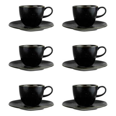 Imagem de Conjunto de Xícara de Chá com Pires 06 Peças Ryo Volcano Oxford