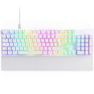 Imagem de Teclado Óptico Gamer NZXT Function 2 Full Size, RBG, USB-C, Layout US, Branco - KB-001NW-US-Unissex