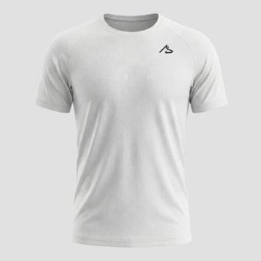 Imagem de Camiseta Masculina Dry Esportiva Academia Wolf Branco Alpha CO-Masculino