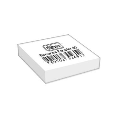 Imagem de Borracha Escolar Branca 40 Média - Tilibra, Único