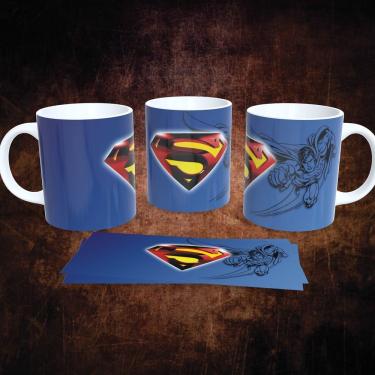 Imagem de Caneca de Porcelana 325ml Decorada Dc Comics Estampa 2 para Bebidas Quentes Apta para M...