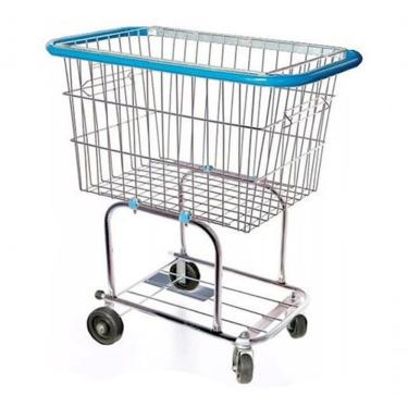 Imagem de Carrinho de Compras para Condomínio 140 l para Transporte de Volumes em Áreas Comuns Prata Premium Colchões