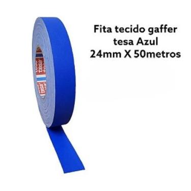 Imagem de Fita Tecido Gaffer Tape Azul 24mmX50m Tesa - tesa