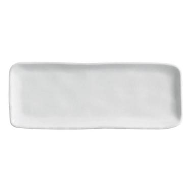 Imagem de Travessa Retangular Média Orgânico New White 33 x 13Cm Porto Brasil