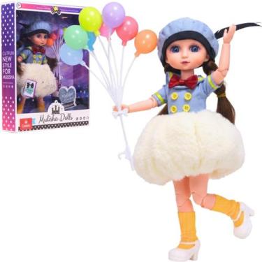 Imagem de Boneca Infantil Luxo Fashion Articulada C/ Acessório - Castela