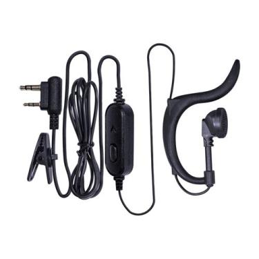 Imagem de Fone Ptt Auricular Ht-50u Para Rádio Comunicador Baofeng - Aquario
