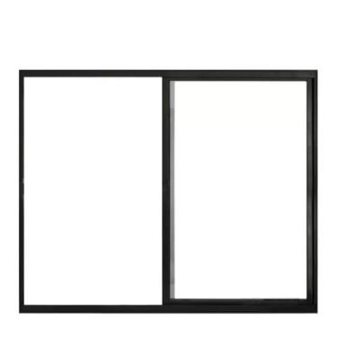 Imagem de Janela de Alumínio sem Grade 2 Folhas 100x120cm Preto - PTORD2228 - HA