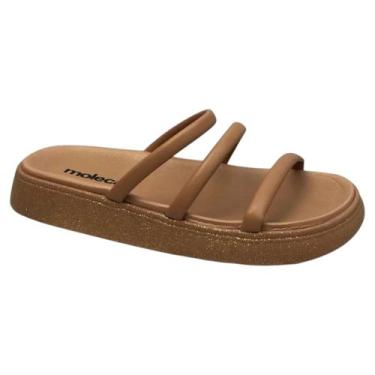 Imagem de Papete  Moleca Flatform Brilho, Nude, 35