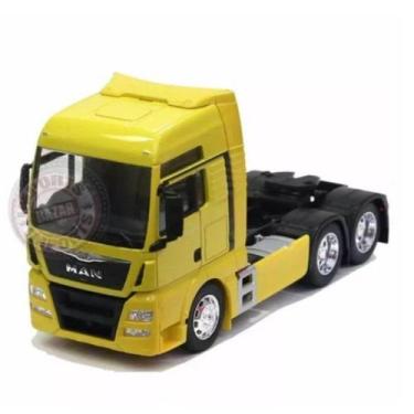 Imagem de Caminhão Man Tgx Trucado 1:64 Welly Amarelo
