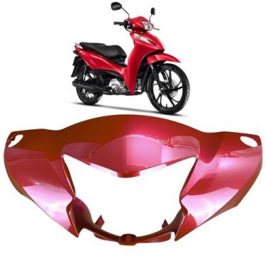 Imagem de Carenagem tampa capa do farol honda biz 125 ex 2025 2026 vermelho pime
