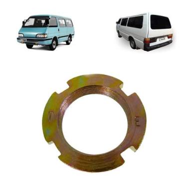 Imagem de Porca do semi eixo traseiro kia besta 2.7 1992 a 1997 lado esquerdo - 