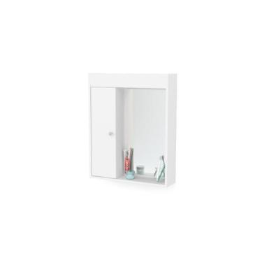 Imagem de Armário de Banheiro Aéreo Politorno 3385 - 1 Porta, Branco