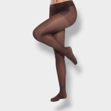 Imagem de Meia Calça Fio 15 Clássica Fina Lupo 5760, P, Café