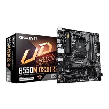 Imagem de Placa Mae Gigabyte B550M DS3H AC R2 Chipset AMD B550 DDR4