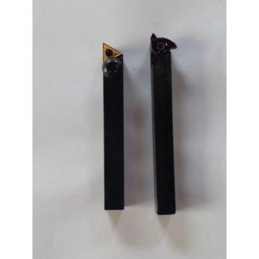 Imagem de Kit, ferramentas para mini torno mecânico, 1 sup. desbaste 10x10 + 1 s