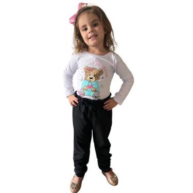 Imagem de Calça Molecotton Infantil Menina By Gus, Preto, 10