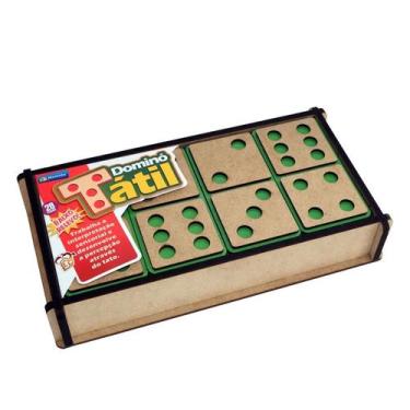 Imagem de Jogo Educativo Dominó Tátil: Descubra e aprenda com o toque agora! - M