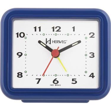 Imagem de Despertador Quartz Azul Escuro 2612 - Herweg