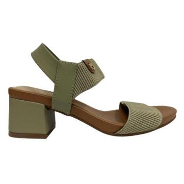 Imagem de Sandália modare salto baixo ref: 7187.100 feminino, Verde, 36