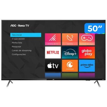 Imagem de Smart TV 50 50U6125/78G Roku UHD 4K AOC, 50"