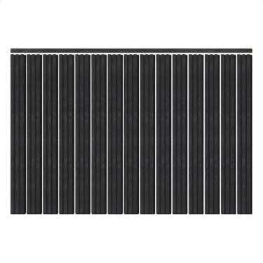Imagem de Kit Cabeceira Flexível Painel Eva Ripado Autocolante King 1,5 com Fixação na Parede Pre...