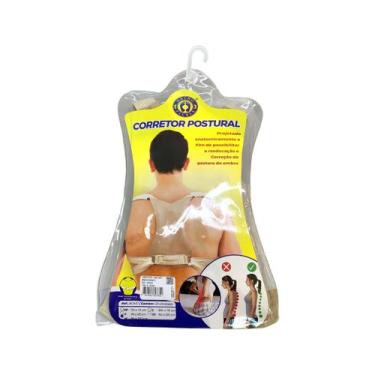 Imagem de Corretor Postural Ortopédico Ajustável para Coluna e Ombros Alívio e P