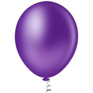 Imagem de Balão Pic Pic N10 Liso C/50un Festa Decoração Aniversario, Violeta