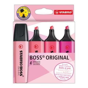 Imagem de STABILO BOSS ORIGINAL - Conjunto com 4 Tons de Rosa