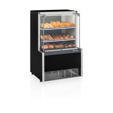 Imagem de Vitrine Quente Aurora com bandejas MEQA075R Preto Gelopar 220v
