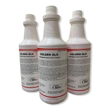 Imagem de Kit C/3 Detergente Neutro Concentrado Golden Glo 1lt Spartan