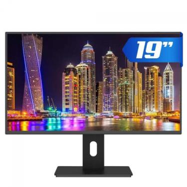 Imagem de Monitor Fox, 19.5 Pol, Ergonômico Ajuste de altura, Rotação Vertical, 