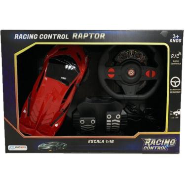 Imagem de Carrinho de Controle Remoto Racing Control Raptor Escala 1:16 Rádio Frequência Vermelho Multikids