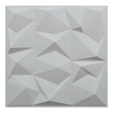 Imagem de Kit 25 Placas De Parede PVC 3D Alto Relevo Genova 50X50cm - N/A